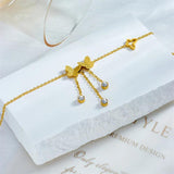 316L Stainless Steel Butterfly Anklets Waterproof Jewelry Gift