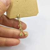 20pcs 12*24mm Rose Flower Charms Wholesales Jewelry DIY 2 Colors