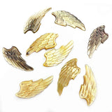 Seawater Shell Carved Wings Double Hole Pendant for Jewelry Making