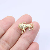 20pcs Lion Zinc Alloy DIY Charms Pendant Necklace Earrings 2 Colors