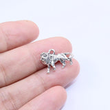 20pcs Lion Zinc Alloy DIY Charms Pendant Necklace Earrings 2 Colors