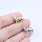 20pcs Lion Zinc Alloy DIY Charms Pendant Necklace Earrings 2 Colors