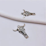 30pcs Skull Bull Ox Star Head Charm Vintage Pendant Making Supplies