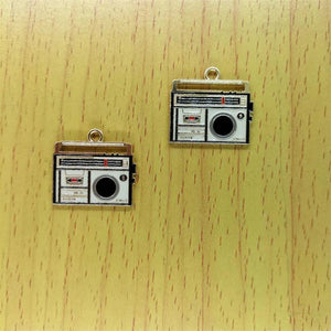 10Pcs Cartoon Radio Charm Metal Enamel Charms Pendants DIY Jewelry Making