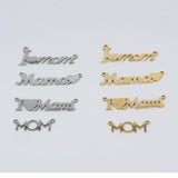 10pcs Stainless Steel MOM Mother's Pendant DIY Necklace