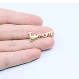 10pcs Stainless Steel MOM Mother's Pendant DIY Necklace
