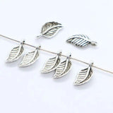 60pcs Tibetan Silver/Bronze Tree Leaf Charms Pendants 7x15mm Jewelry Findings