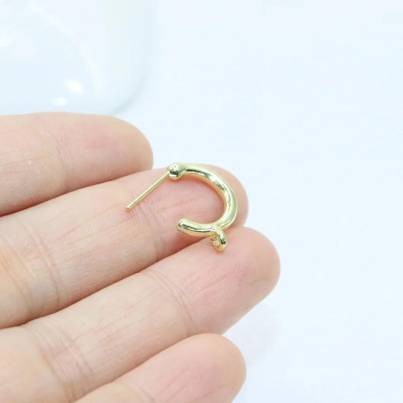 20pcs 14mm Hoop Zinc Charms Pendant Necklace DIY 2 Colors