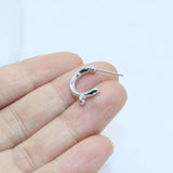 20pcs 14mm Hoop Zinc Charms Pendant Necklace DIY 2 Colors