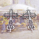 6pcs Vintage Bronze Jesus Cross Pendant DIY Jewelry Components