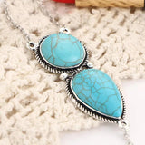Personality Stone Anklet for Women Bohemian Style Turquoise Finger Anklet