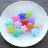 10pcs Acrylic Star Charms for Earring Keychain Five-pointed Star Jewelry