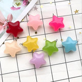 10pcs Acrylic Star Charms for Earring Keychain Five-pointed Star Jewelry