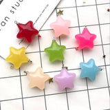 10pcs Acrylic Star Charms for Earring Keychain Five-pointed Star Jewelry