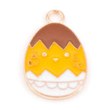 Easter Charms Rabbit Bunny Egg Enamel Pendants DIY Jewelry Making 20 PCs