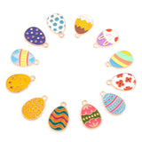 Easter Charms Rabbit Bunny Egg Enamel Pendants DIY Jewelry Making 20 PCs