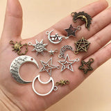 Moon Star Sun Pendant Charms for DIY Jewelry Making