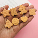 10pcs Resin Christmas Charm for Earring, Keychain, Jewelry, Scrapbooking