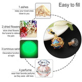 1PC Cloisonne Locket with Glass Orbs Keychain Essential Oil Ball Locket