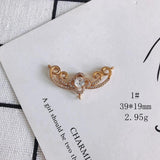 DIY Jewelry Alloy Zircon Pendant Accessories Materials