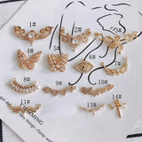 DIY Jewelry Alloy Zircon Pendant Accessories Materials