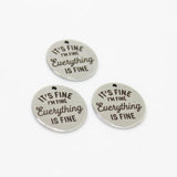 8Pcs Everything is Fine Graduation Charm Pendant