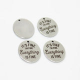 8Pcs Everything is Fine Graduation Charm Pendant