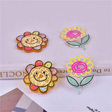 10pcs Sunflowers Arcylic Charms for DIY Jewelry Making Earring Pendant Necklace