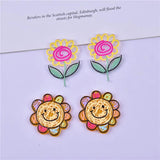 10pcs Sunflowers Arcylic Charms for DIY Jewelry Making Earring Pendant Necklace