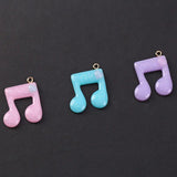 20pcs 22*24mm Music Note Charms Resin Charms DIY Decoration