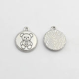 Zinc Alloy Bear Coin Charms Pendant 10pcs/lot DIY Jewelry Earrings Making