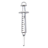 4pcs 15x62mm Syringe Charms Pendants Antique Silver Bronze Plated