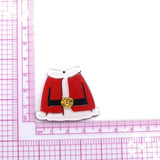 10pcs Santa Claus Jacket Acrylic Charms Christmas Pendant Earring Keychain DIY
