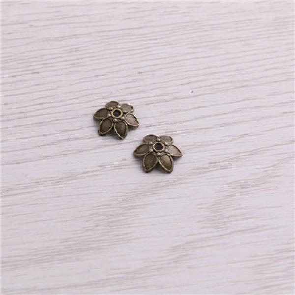 300pcs Vintage Hollow Flower Bead Caps 3*9*10mm DIY Jewelry Charms