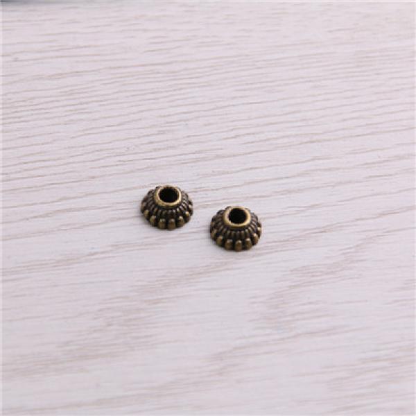 300pcs 4*8*8mm Bead Caps Charm Hollow Flower MINI Pendants DIY Jewelry