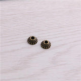 300pcs 4*8*8mm Bead Caps Charm Hollow Flower MINI Pendants DIY Jewelry