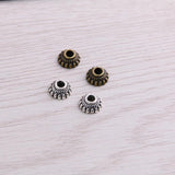 300pcs 4*8*8mm Bead Caps Charm Hollow Flower MINI Pendants DIY Jewelry
