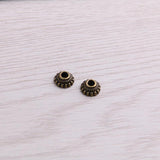 300pcs 4*8*8mm Bead Caps Charm Hollow Flower MINI Pendants DIY Jewelry