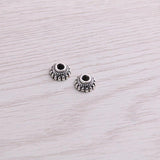 300pcs 4*8*8mm Bead Caps Charm Hollow Flower MINI Pendants DIY Jewelry