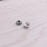 300pcs 4*8*8mm Bead Caps Charm Hollow Flower MINI Pendants DIY Jewelry