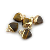 Rose Quartz Faceted Heart Stone Pendant for Jewelry Making