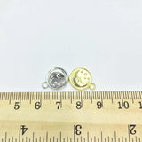 20pcs 12mm Moon Bee Zinc Alloy Charms Pendant DIY Jewelry