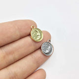 20pcs 12mm Moon Bee Zinc Alloy Charms Pendant DIY Jewelry