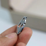 8Pcs Stainless Steel Charms Skull Head Hollow Hearts Pendant