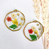 3pcs Transparent Dried Flowers Charms Pendant for Jewelry Making