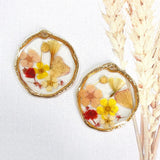 3pcs Transparent Dried Flowers Charms Pendant for Jewelry Making