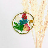 3pcs Transparent Dried Flowers Charms Pendant for Jewelry Making