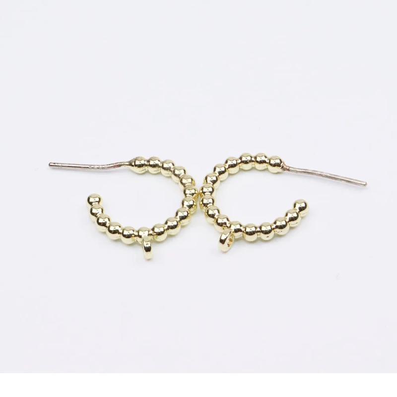 20pcs 15mm Zinc Alloy Hoop Charms for DIY Necklace Earring Bracelet