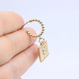 20pcs 15mm Zinc Alloy Hoop Charms for DIY Necklace Earring Bracelet