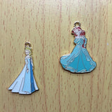 10pcs Princess Dress Enamel Charm for Jewelry Making